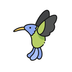 illustration of a cartoon duck