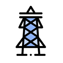 tower isolated on white