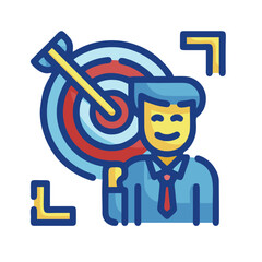 set of funny cartoon superhero