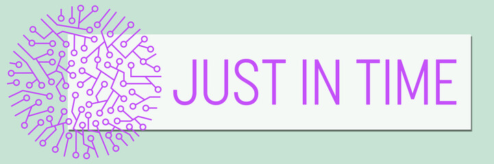 Just In Time Circuit Purple Circular Turquoise Box Text 