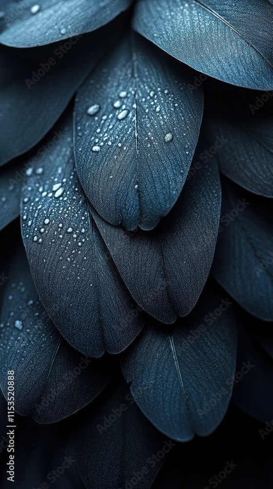 Poster dramatic feather texture with dappled light and shadow patterns creating a unique visual effect