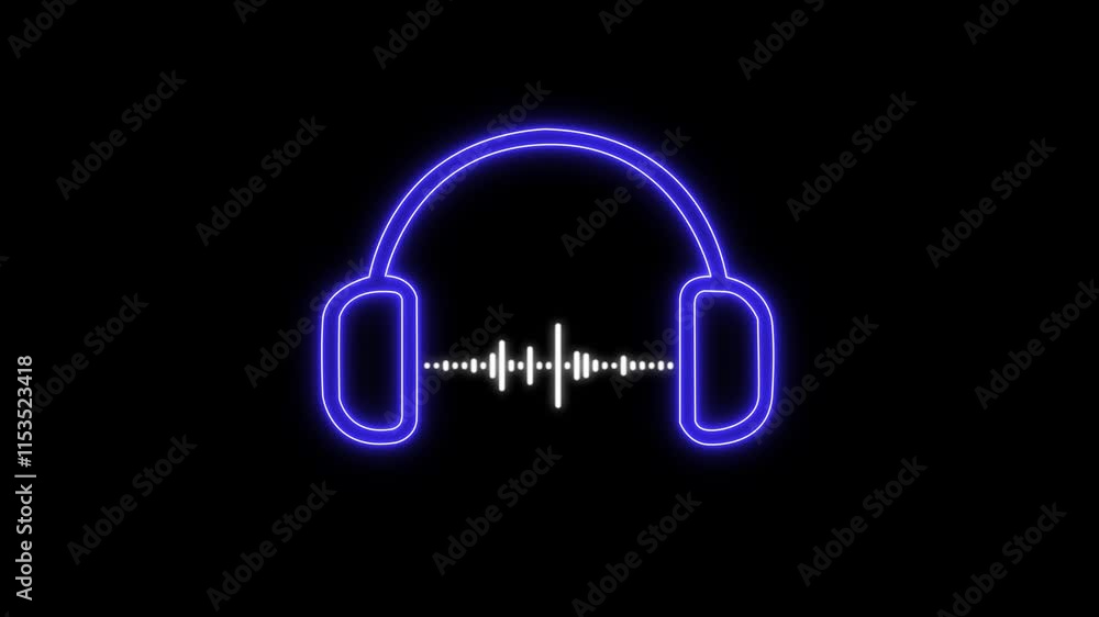 Poster white audio waveform spectrum animation, visualization sound graphic element. digital audio spectrum