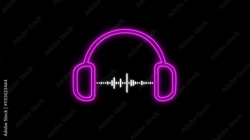 Poster white audio waveform spectrum animation, visualization sound graphic element. digital audio spectrum