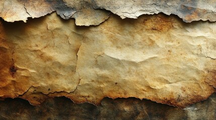 Close-up of aged, textured, burnt paper with irregular edges and crumpled surface.