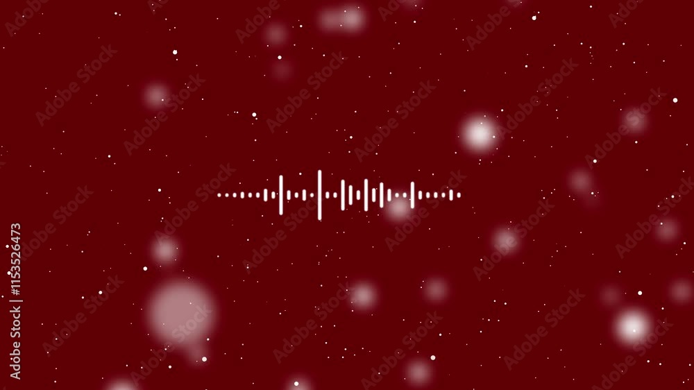 Poster white audio waveform spectrum animation, visualization sound graphic element. digital audio spectrum