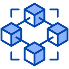 Obraz premium Blockchain Technology Icon