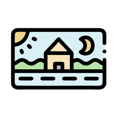 house icon on button