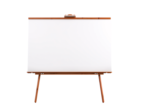 a white board on a stand