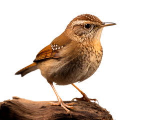a bird standing on a piece of wood