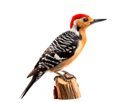 a bird with a red head