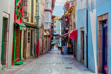 The beautiful city of Ribadesella, Asturias, Spain. Cantabrian Sea © Sebastian