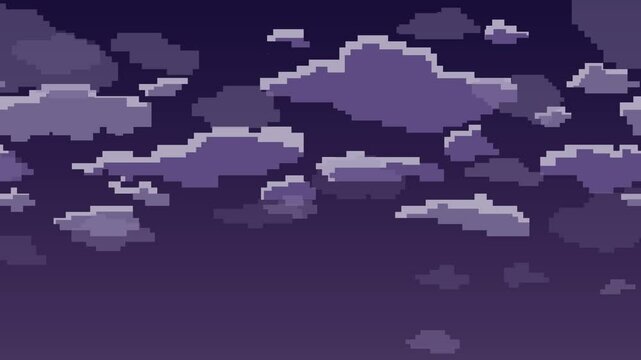 pixel art sky night (endless)