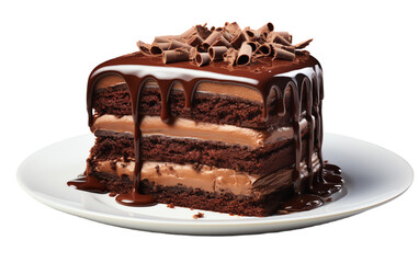 a chocolate cake on a plate