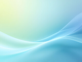 Fototapeta premium Smooth gradient from warm yellow to cool blue, evoking a serene sky at dawn or dusk.
