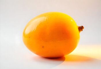 persimmon fruit on a white background