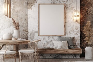 Rustic and Cozy Interior Design with Wooden Furniture