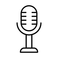Microphone line icon