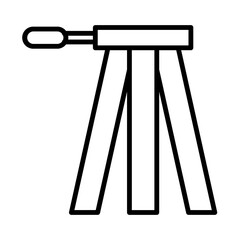 Tripod line icon
