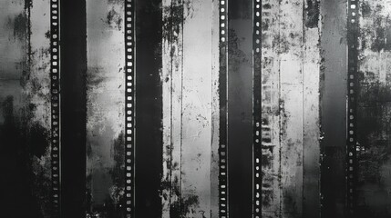 Fototapeta premium Grey film strip negatives background