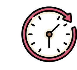 clock isolated on white