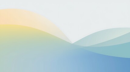 Obraz premium Abstract Pastel Waves Soft Gradient Background