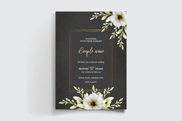 BRIDAL SHOWER FLORAL INVITATION TEMPLATE