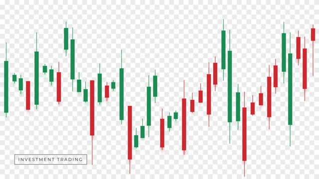 Trade line graph on transparent background, line chart diagram financial chart. Stock market graph trading chart for business and finance