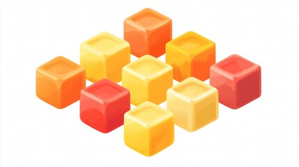 Fototapeta premium Bouillon Cubes Vector Isolated Illustration for Food Concepts