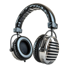 a pair of headphones with a microphone