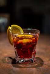 alcoholic beverages on the bar