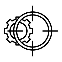 Scope Management line icon