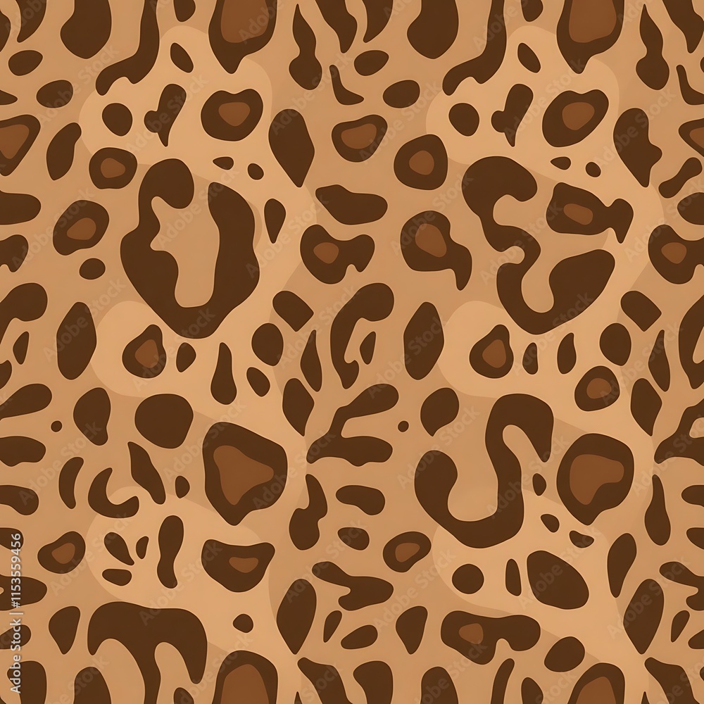 Poster leopard print seamless pattern: a captivating, bold, and versatile leopard print pattern with seamle