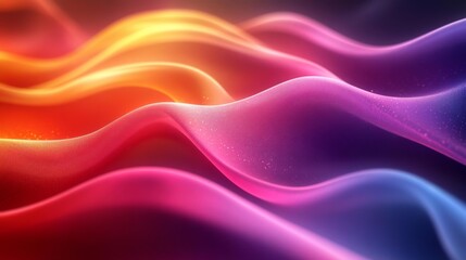 Obraz premium Colorful Abstract Curved Lines. Generative AI