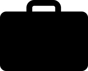 Briefcase icon in flat. Suitcase, portfolio symbol. Business briefcase icon designed Vector for apps or website isolated on transparent background. Briefcase icon use for packing luggage