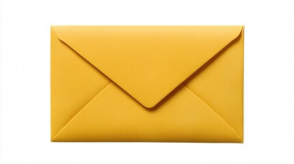 Communication Concept: Yellow Envelope for Email Messaging and Correspondence