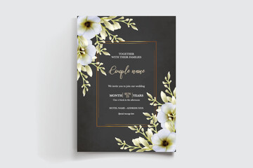 BRIDAL SHOWER FLORAL INVITATION TEMPLATE