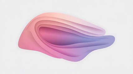 Abstract Pink Purple Wave Layers Design