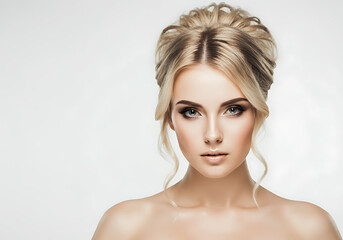 여성 모델 뷰티 화보 화장품 여자 메이크업 얼굴 모델