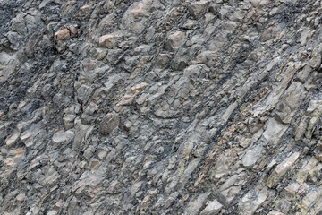 Natural grey stone wall texture
