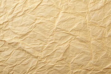 Rustic Paper Texture Background:  Creamy Beige Craft Paper with Subtle Wrinkles and Shadows