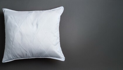 clean soft mattress pillow on grey history
