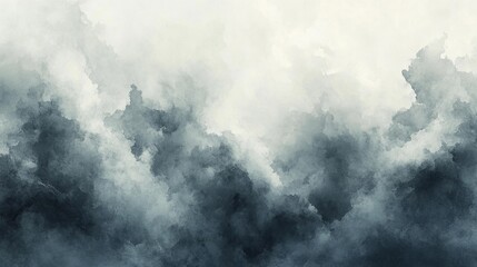 Obraz premium Abstract Gray Watercolor Texture. Generative AI
