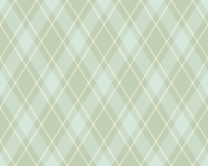 Argyle pattern of geometric rhombus. Harlequin check wallpaper design. Classic diamond shaped textile material for web background, print fabric clothing, sweater, wrapping paper, gift card, invitation