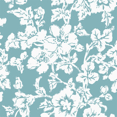 botanical floral vector seamless pattern with roses herbs and leaves big set background with flowers