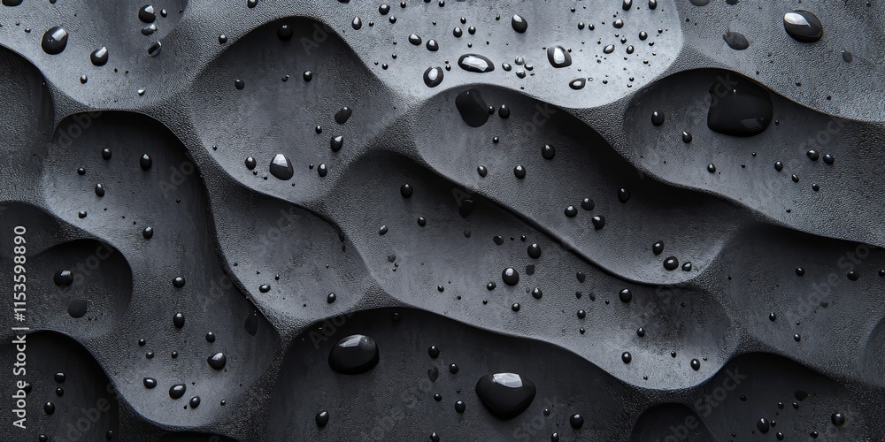 Aufkleber textured abstract surface featuring droplets of water. the combination of the abstract design and th