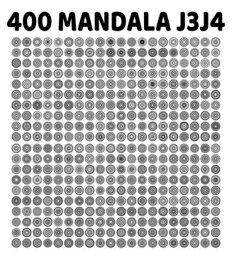 various mandala collections - 400 set yoga pattern