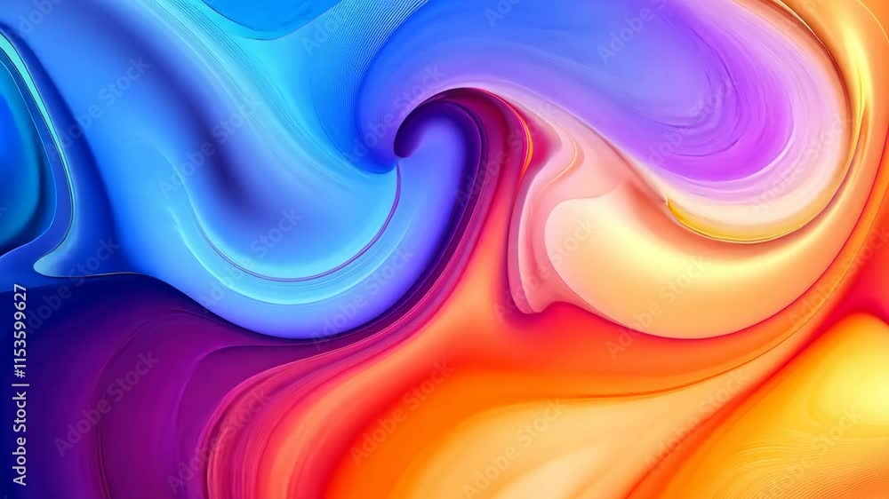 Poster vibrant abstract gradient background with modern swirling colors and textures