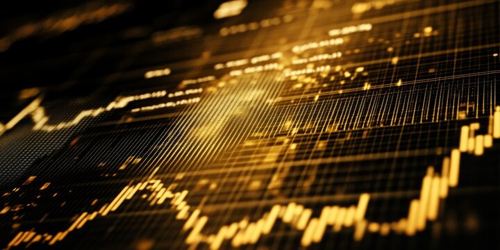 Stock market information and graph showcasing trends in forex, commodities, equities, fixed income, and emerging markets, highlighting key movements in the stock market landscape.