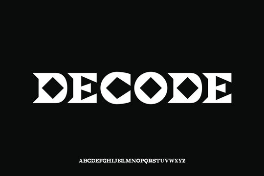 Display alphabet font vector design suitable for headline, poster, logo, magazine and many more