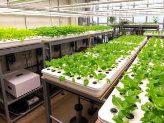 A cutting-edge aquaponics facility, researchers explore novel growing methods and water treatments to advance the field of hydroponic cultivation